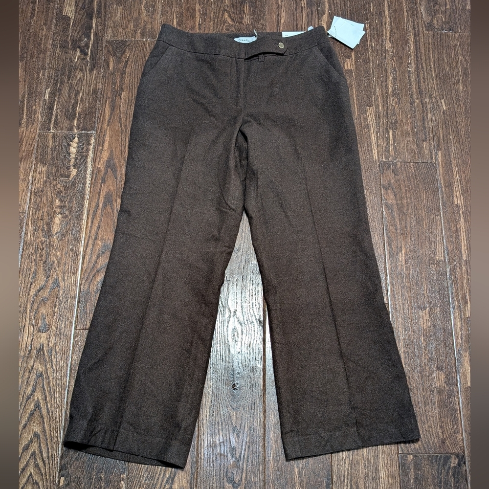 NWT Calvin Klein Classic Fit Heather Brown